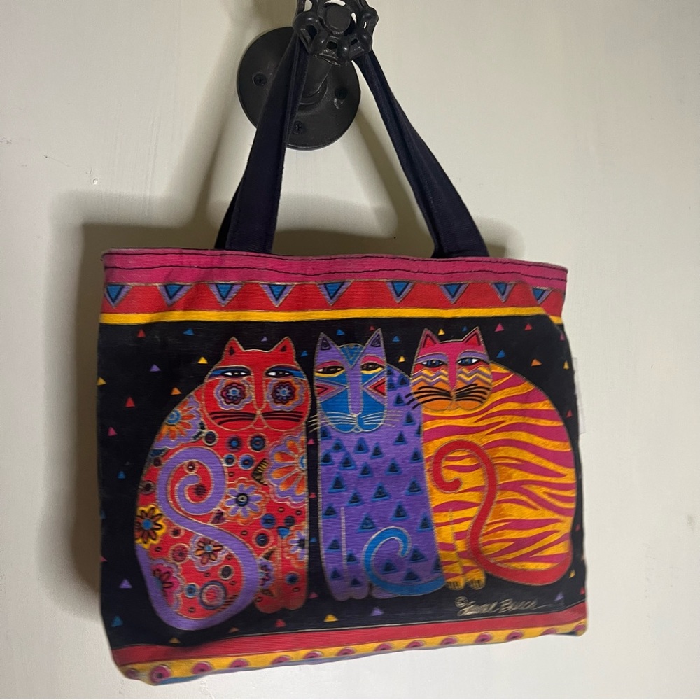 Laurel Burch Feline Friends Cats Tote Bag